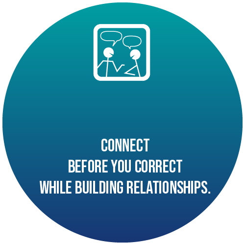 Benefit 6: 6. Connect before you correct while building relationships