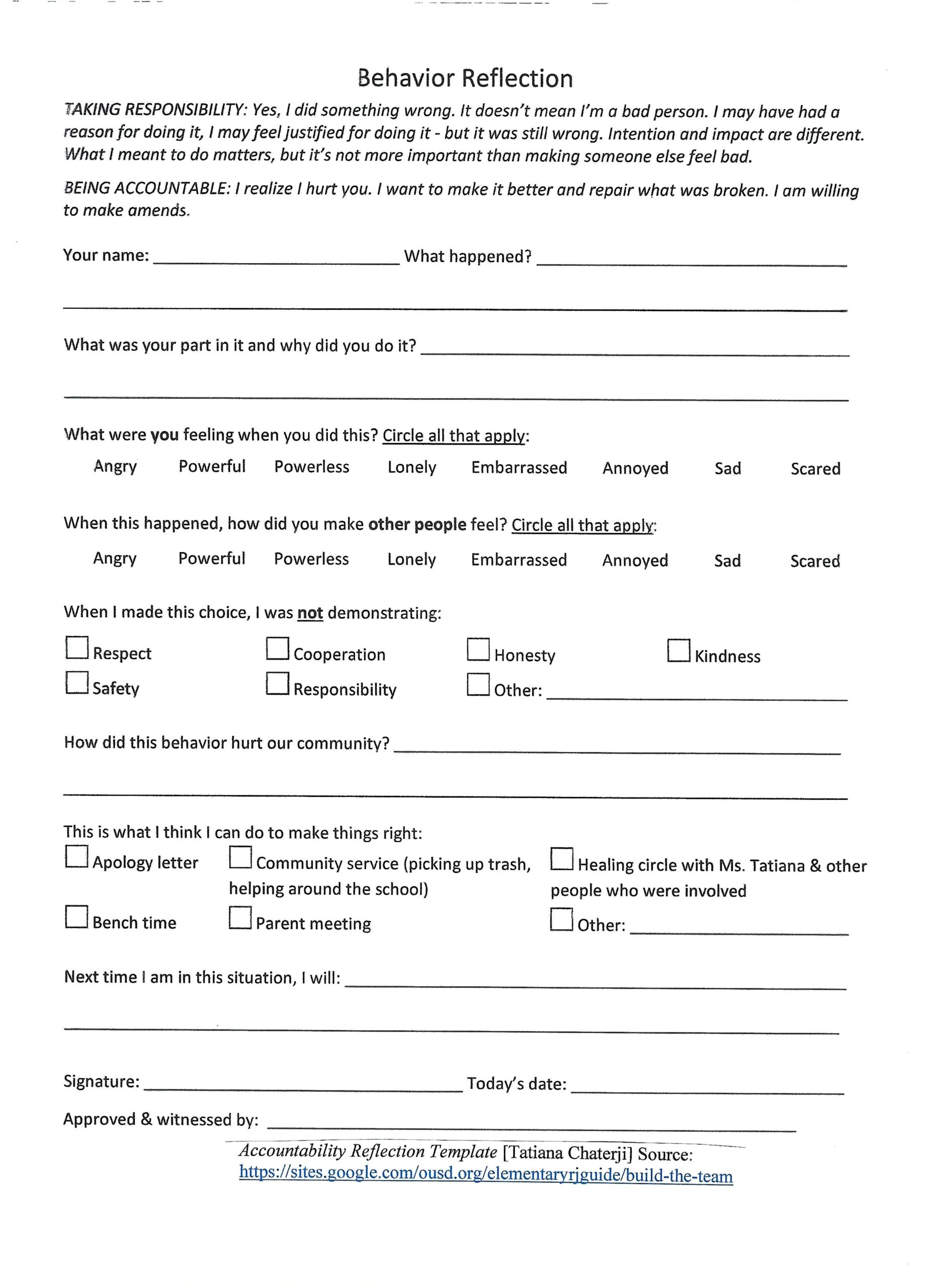 Think Sheets Intermediate Grades Archives - Gateway to Restorative ...