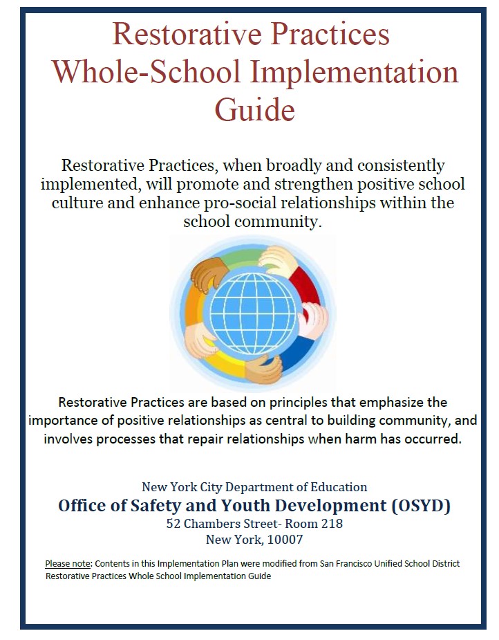 Restorative Practices Whole School Implementation Guide