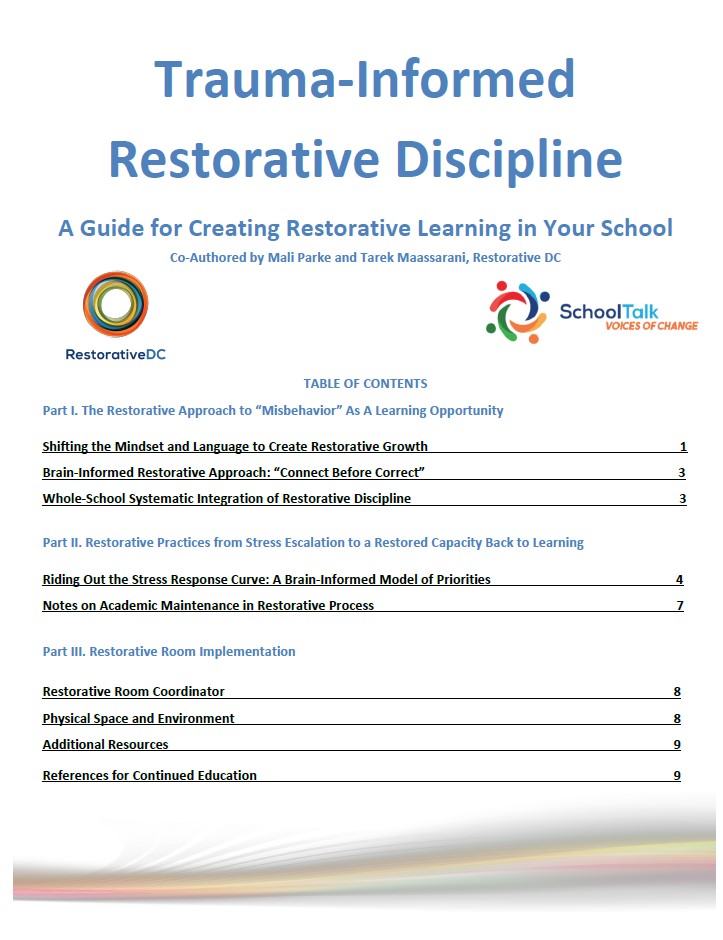 Trauma Informed Restorative Discipline